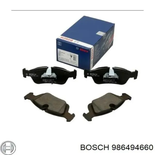 Передні тормозні колодки 986494660 Bosch