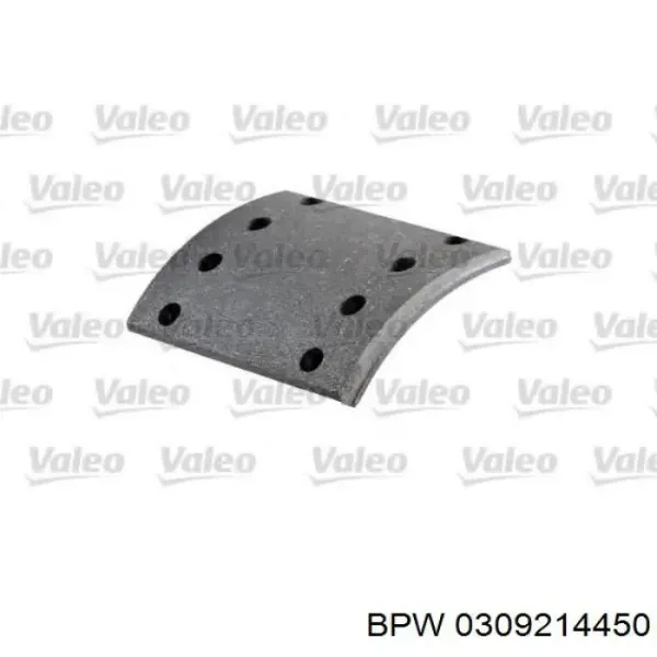 Накладка гальмівна задня (TRUCK) 0309214450 BPW