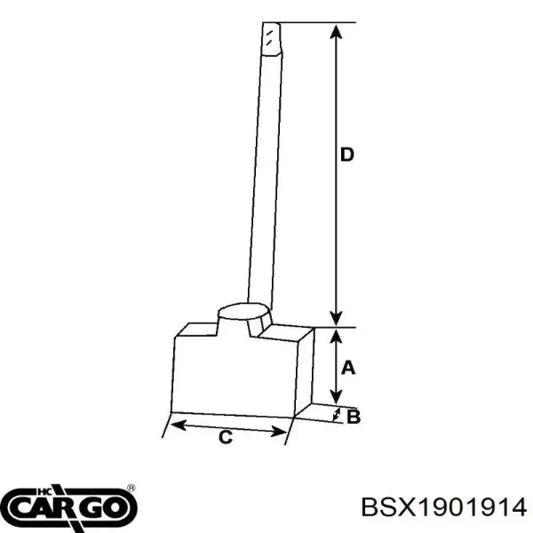 Щітка стартера BSX1901914 Cargo