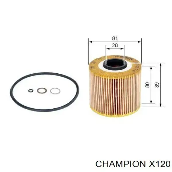 Масляний фільтр X120 Champion