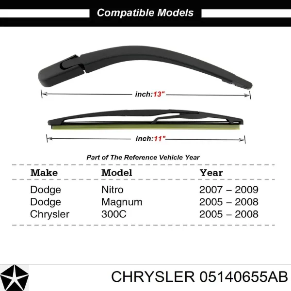 Задня щітка 05140655AB Chrysler
