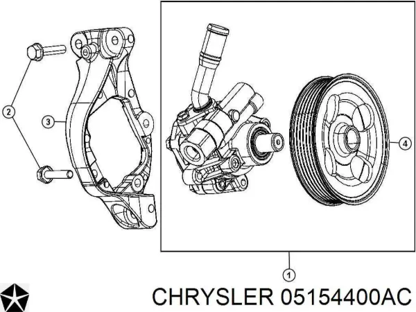 Насос ГУР 05154400AC Chrysler