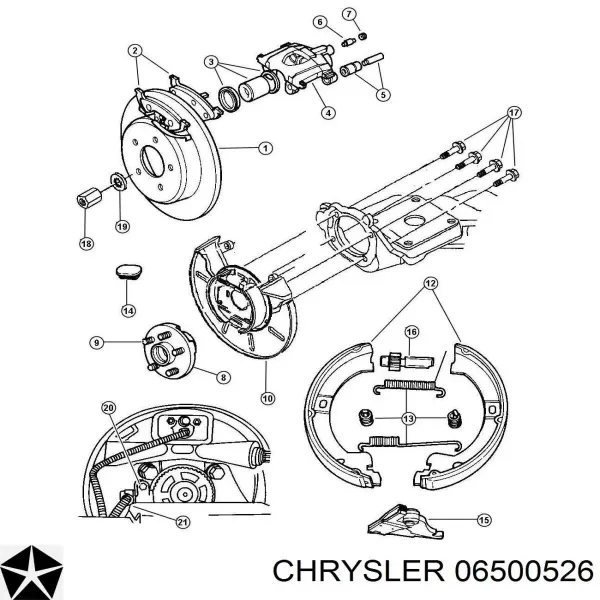 Купити Колісні гайки Chrysler Voyager I ES 