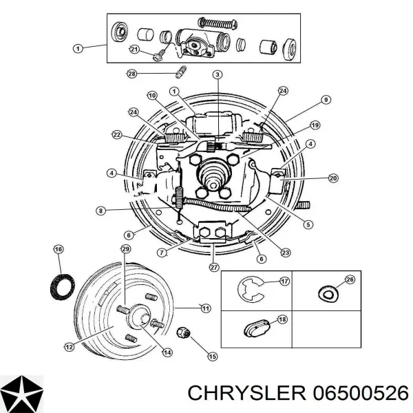 Купити 06500526 Chrysler Колісні гайки