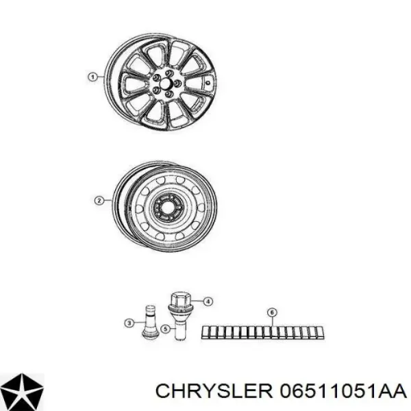 Колісний болт TQ62048 Tqparts