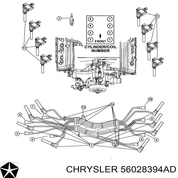 Котушка запалювання 56028394AD Chrysler