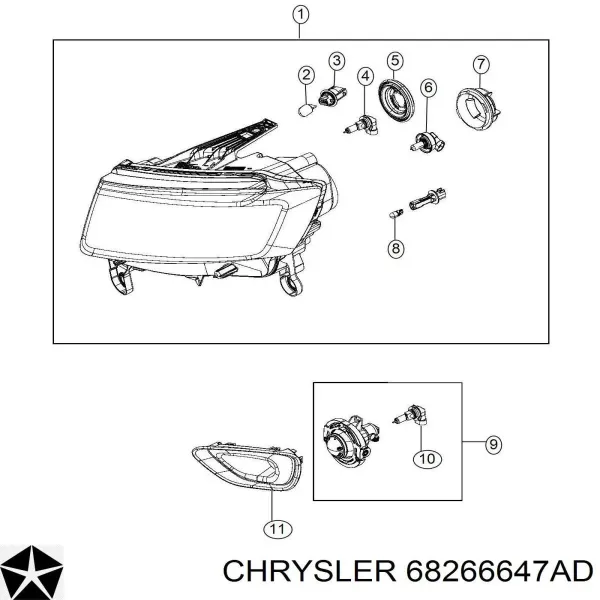 Фара ліва ZCR1193L Signeda