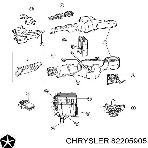 Фільтр салону 82205905 Chrysler