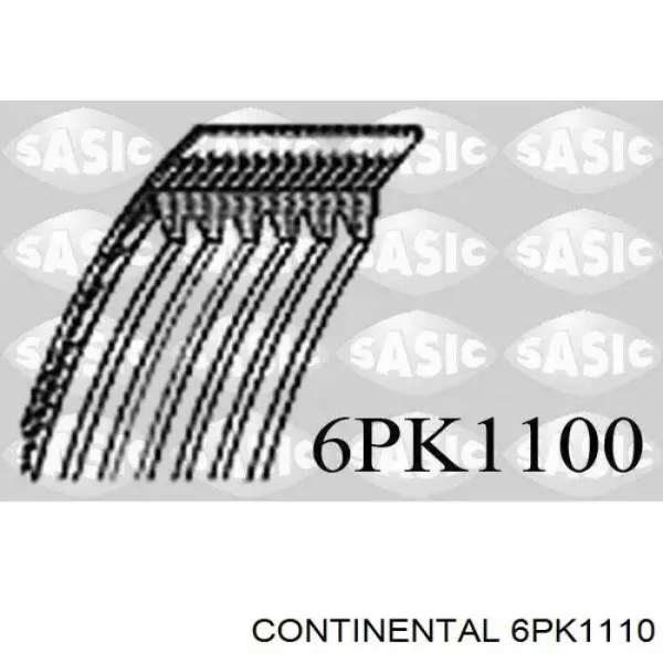 Ремінь генератора 6PK1110 Continental/Siemens