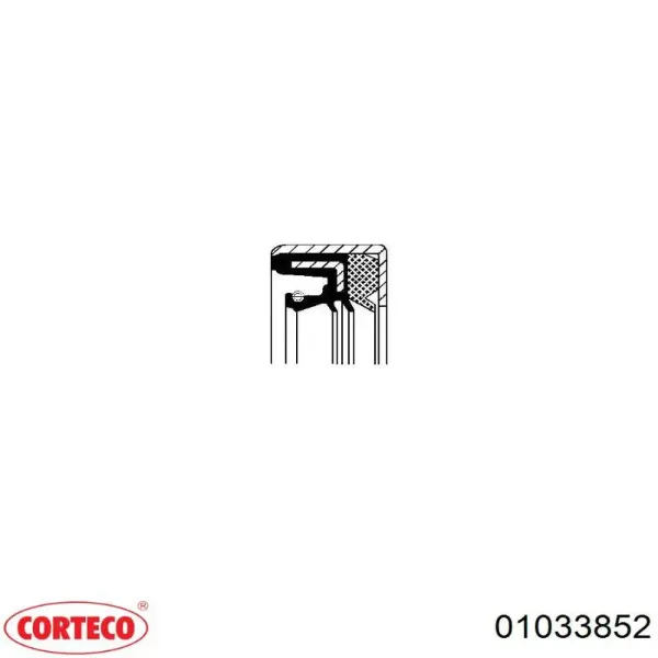 Сальник АКПП/КПП, вхідного/первинного валу 01033852 Corteco