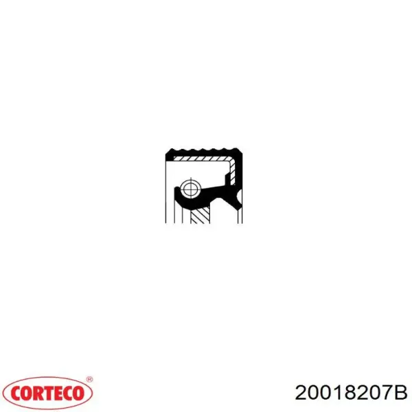 Сальник распредвала двигуна, задній 20018207B Corteco