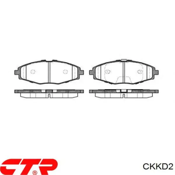 Передні тормозні колодки CKKD2 CTR