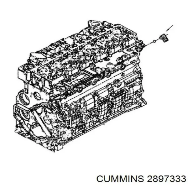 Датчик температури охолоджуючої рідини 2897333 Cummins
