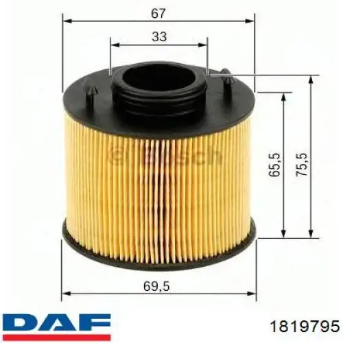 Фільтр ad blue 1819795 DAF