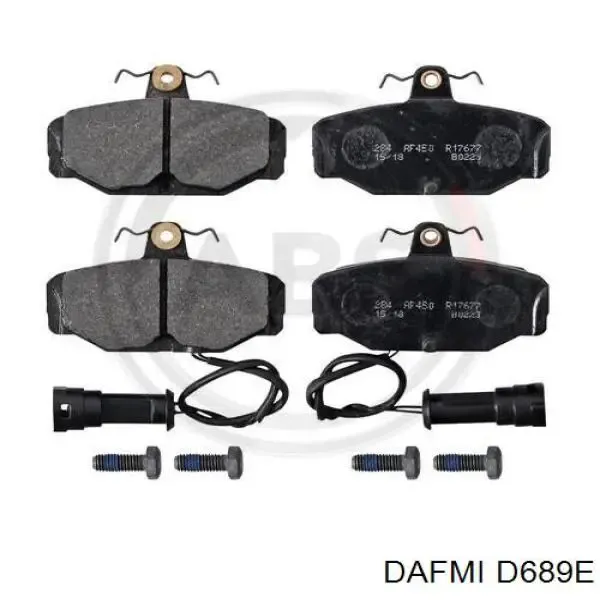Задні гальмівні колодки D689E Dafmi