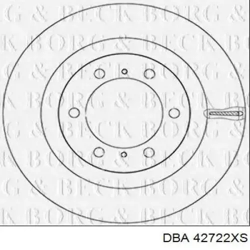 Гальмівні диски передні 42722XS DBA