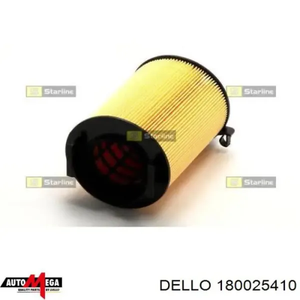 Повітряний фільтр 180025410 Dello/Automega
