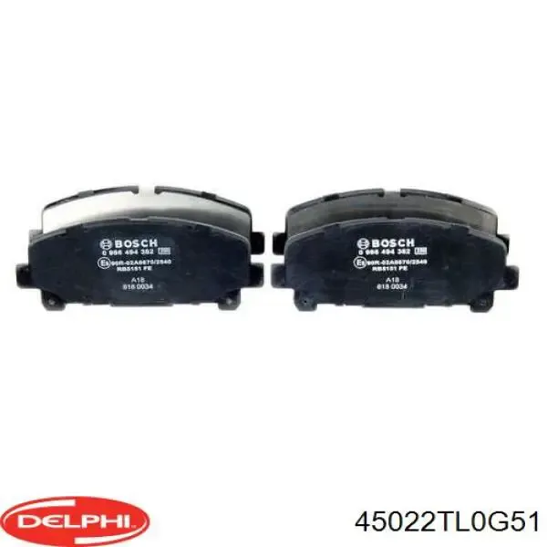 Передні тормозні колодки 45022TL0G51 Delphi