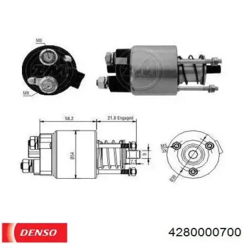 Стартер 4280000700 Denso