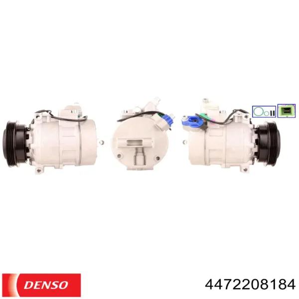 Компресор кондиціонера 4472208184 Denso