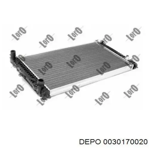 Радіатор 0030170020 Depo/Loro/Abakus