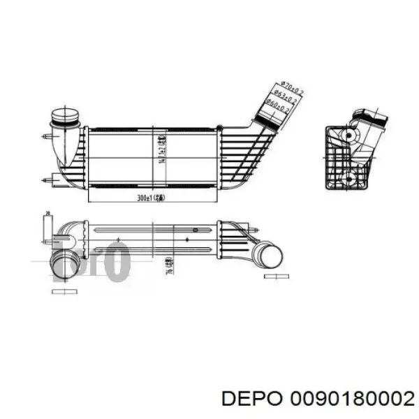 Інтеркулер 0090180002 Depo/Loro/Abakus