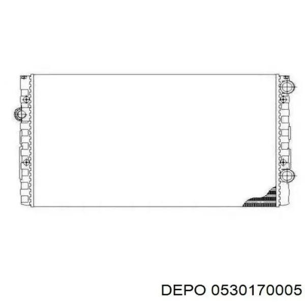 Радіатор 0530170005 Depo/Loro/Abakus