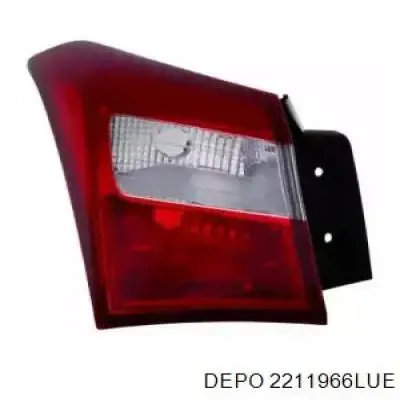 Ліхтар задній лівий, зовнішній 2211966LUE Depo/Loro/Abakus