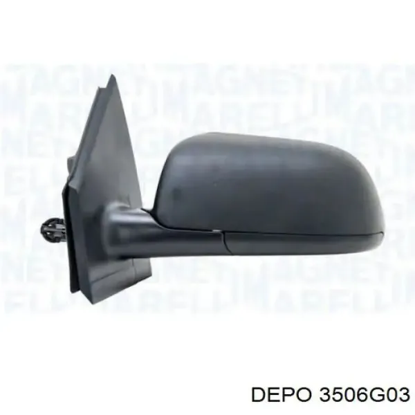 Дзеркальний елемент дзеркала заднього виду, лівого 3506G03 Depo/Loro/Abakus