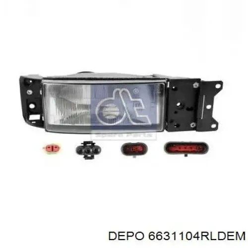 Фара права TD0159018R Tangde