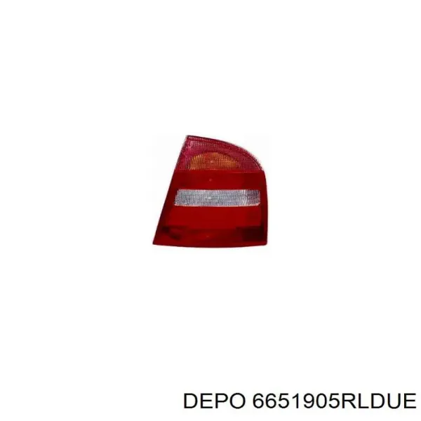 Задня права фара 6651905RLDUE Depo/Loro/Abakus