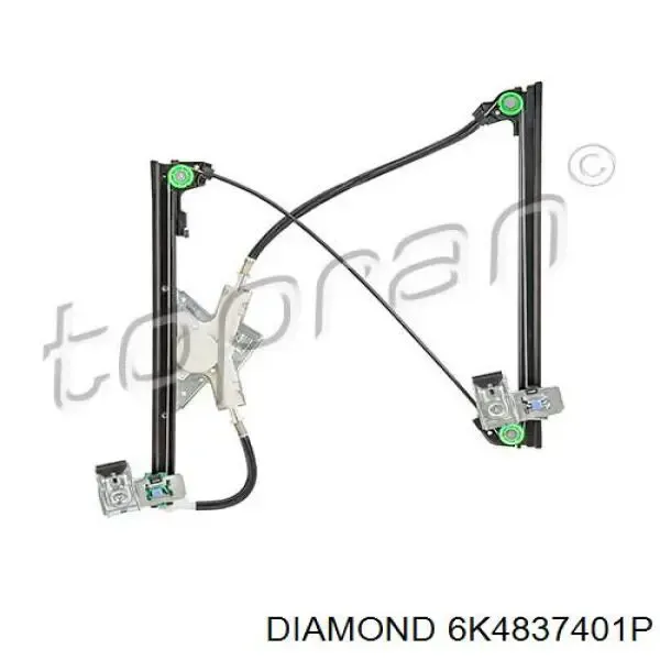 Склопідйомник передньої лівої двері 6K4837401P Diamond/DPA