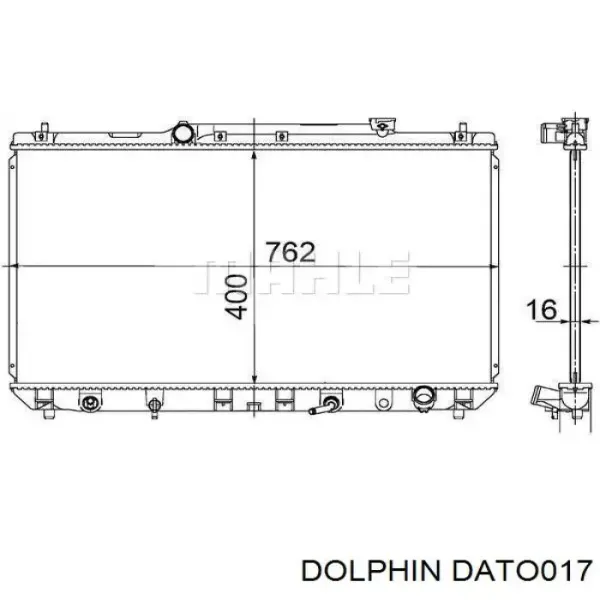 Радіатор DATO017 Dolphin