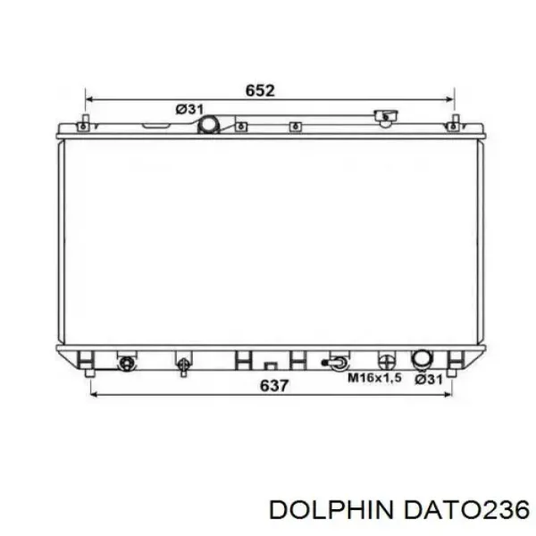 Радіатор DATO236 Dolphin