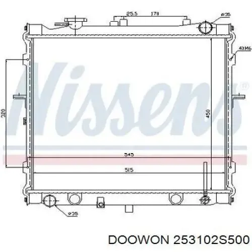 Радіатор 253102S500 Doowon