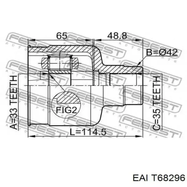 Піввісь права TDS0054 Magneti Marelli