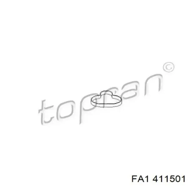 Прокладка шланга відводу масла від турбіни 9667044780 Fiat/Alfa/Lancia