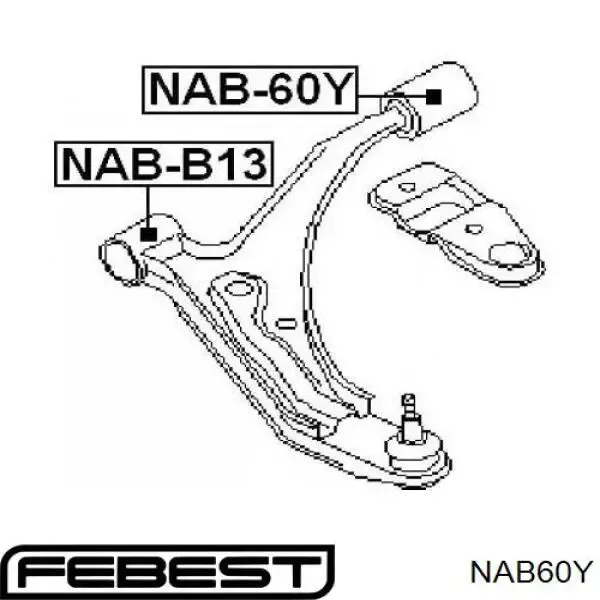 DSS2264 Dayco Сайлентблок переднього нижнього важеля