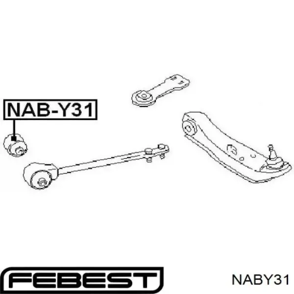 Сайлентблок переднього важеля 5447610V02 Nissan/Infiniti