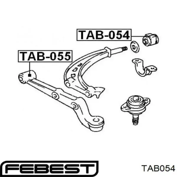 Сайлентблок переднього важеля T24T11WB RBI