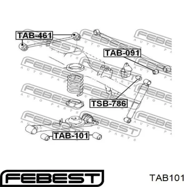 Сайлентблок заднього нижнього важеля Q0050295 Q-fix