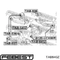 Сайлентблок цапфи задньої FEBEST TAB540Z