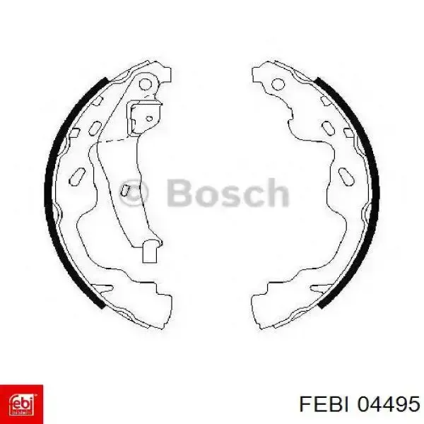 Ремкомплект шкворня поворотного кулака 04495 Febi