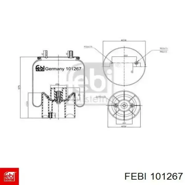 Пневмоподушка/Пневморессора моста 4162NP0174273 Continental/Siemens