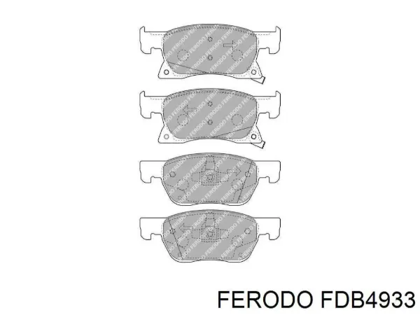 Передні тормозні колодки FDB4933 Ferodo
