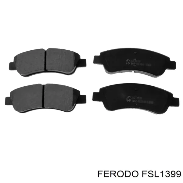 Передні тормозні колодки FSL1399 Ferodo