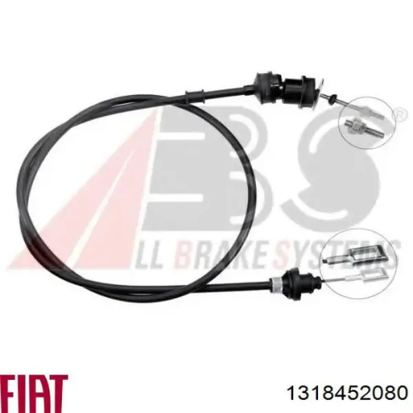 Трос зчеплення 1318452080 Fiat/Alfa/Lancia