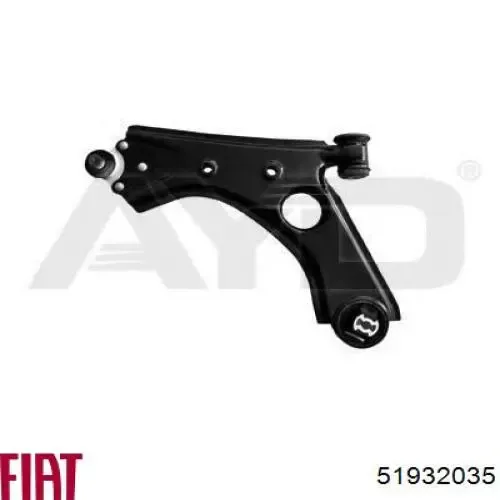 Важіль передньої підвіски нижній, лівий 51932035 Fiat/Alfa/Lancia