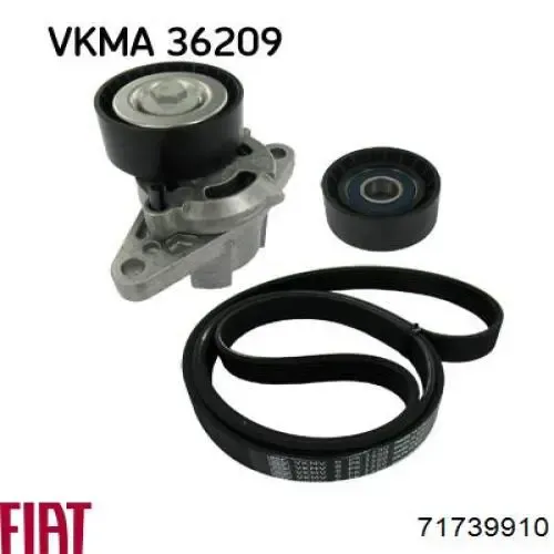 Ремінь генератора 71739910 Fiat/Alfa/Lancia