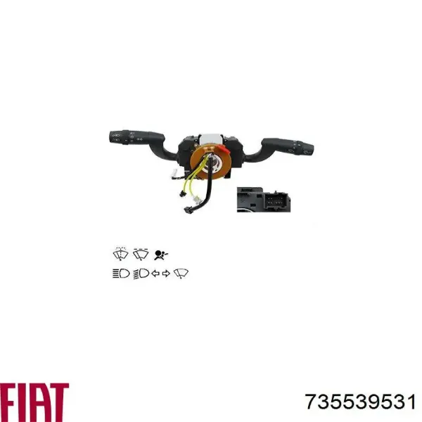 Перемикач підрульовий, лівий 735539531 Fiat/Alfa/Lancia